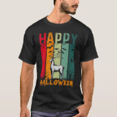 Herten Meisjes Jongens Retro Stijl Halloween Diner T-shirt (Voorkant)