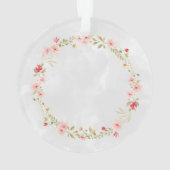 Herten met bloemkroon ornament (achterkant)