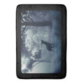 Herten met gewei in een schaduwrijk bos badmat (Voorkant Verticaal)