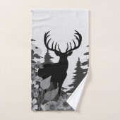 Herten met groot rek uit het bos bad handdoek (Handdoek)