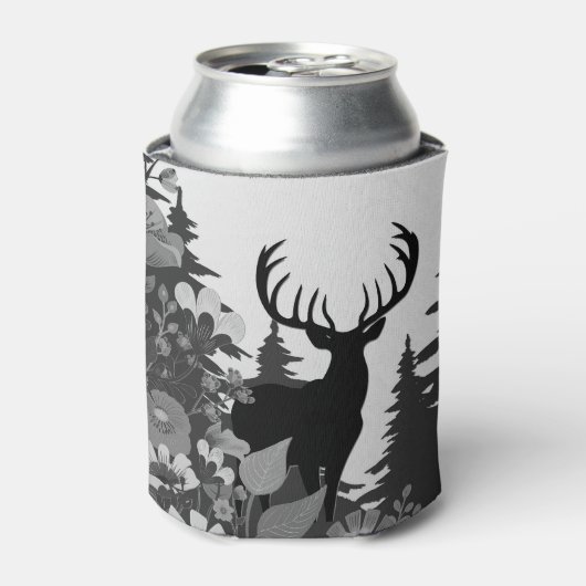 Herten met groot rek uit het bos blikjeskoeler (Blikje Voorkant)