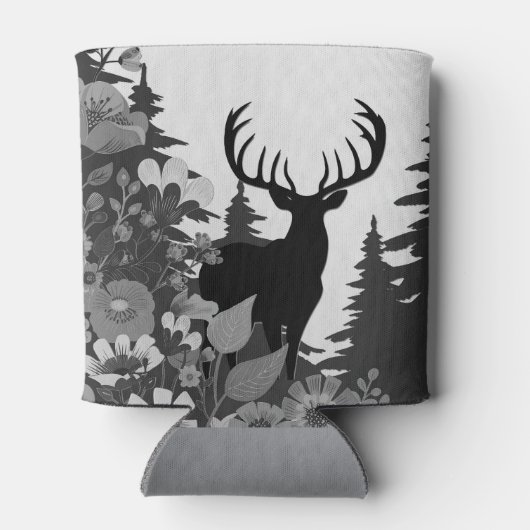 Herten met groot rek uit het bos blikjeskoeler (Achterkant)