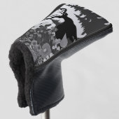 Herten met groot rek uit het bos golfheadcover (3/4 voorkant)