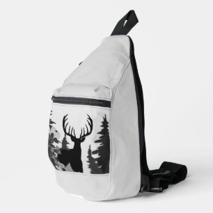 Herten met groot rek uit het bos sling bag