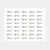  herten met Jouw naam Labels (Vel)