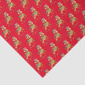  herten met kersttanden  tissuepapier (Detail)