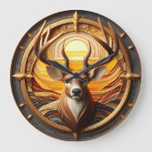 Herten met zon grote klok (Voorkant)