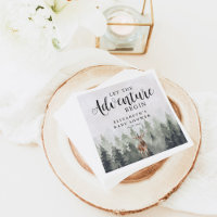 Herten Misty Pine Bos Avontuur Baby Shower