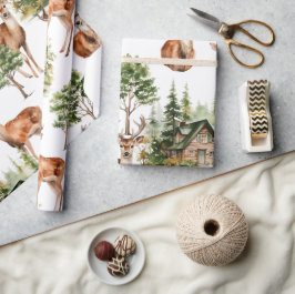 Herten Natuur Wildlife Vakantie Kerstmis Cadeaupapier
