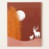 Herten op Moon Lit Hill Planner (Achterkant)