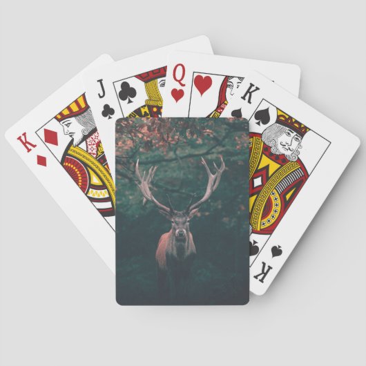 Herten Ree Wild Dier Pokerkaarten (Achterkant)