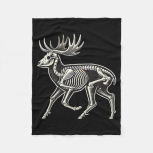 Herten Skelet Halloween Fleece Deken