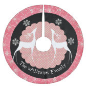 Herten, Stip, en de Sneeuwvlokken Kerstboom Rok (Voorkant)