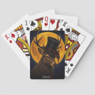 Herten Tophoed Gothische Surrealist Pokerkaarten