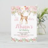 Herten Verjaardag Uitnodiging (Staand voorkant)