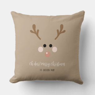 Herten! Vrolijk Kerst Sierkussen
