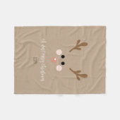 Herten! vrolijk kerstfeest fleece deken (Voorkant (Horizontaal))