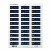 Herten Vrolijk Kerstmis retour adres label (Full Sheet)