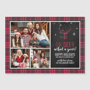 Herten wat een jaar! Red Buffalo Plaid Christmas