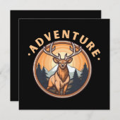 Herten - Wilde natuur - Camping - Avontuur (Voorkant / Achterkant)