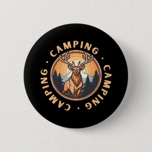Herten - Wildheid - Kamperen Ronde Button 5,7 Cm