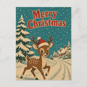 Herten Winterlaan Dier Kerstmis Briefkaart