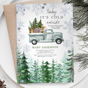 Herten Woodland rustieke bos Dier Baby shower Kaart