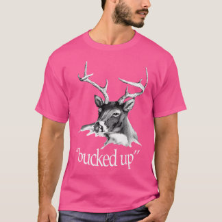 Hertenbeeld bok op jacht t-shirt