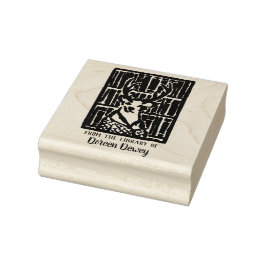 Hertenbibliotheek Boekplaatstempel Rubberstempel