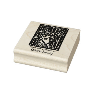 Hertenbibliotheek Boekplaatstempel Rubberstempel