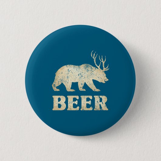 Hertenbier ronde button 5,7 cm (Voorkant)
