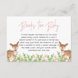 Hertenboeken voor Baby, Oh Herten Baby shower Informatiekaartje