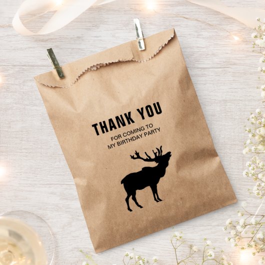 Hertenbos Dank Je Feestje Bedankzakje (Geknipt)