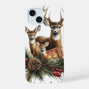 Hertenfamilie iPhone 15 hoesje