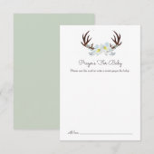 Hertengewei bidt voor Baby Kaart (Voorkant / Achterkant)