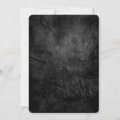 Hertengeweibruidsboeket op leer kaart (Achterkant)