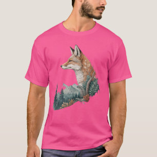 Hertenharmonie – Geometrisch ontwerp van dieren in T-shirt