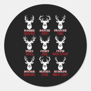 Hertenjacht Cadeau Jager Van Alle Rendieren Van Si Ronde Sticker