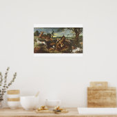 Hertenjacht Poster (Keuken)
