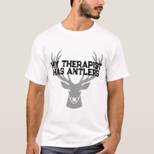 Hertenjacht Shirt Mijn Therapeut Heeft Geweien