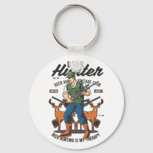 Hertenjager citaat sleutelhanger