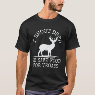 Hertenjager Doe Jacht Herteneter Anti-Vegan Niet- T-shirt
