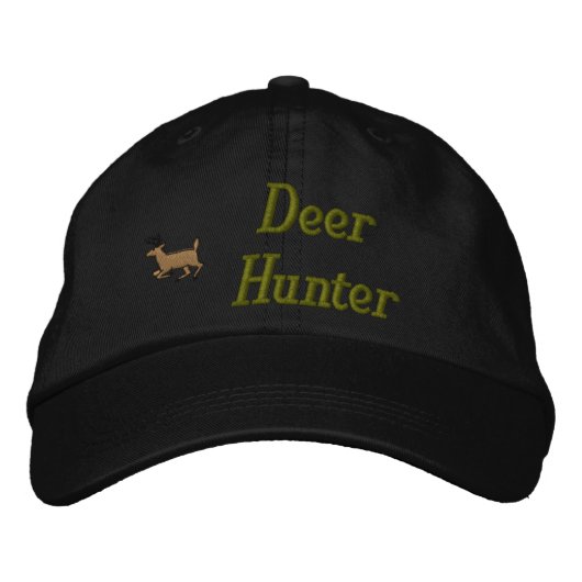 Hertenjager geborduurd Pet (Voorkant)