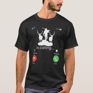 Hertenjager Hert Spul Print Rendieren Vangen Dee T-shirt
