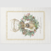 Hertenkrans Keep Christmas Heart Dickens Decoupage Tissuepapier (Voorkant)