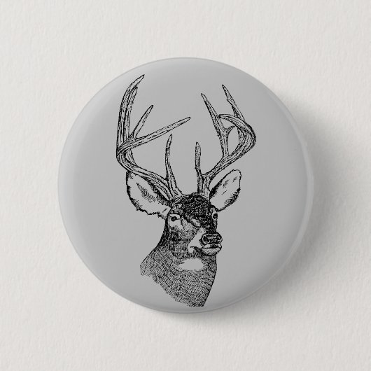  hertenkunst ronde button 5,7 cm (Voorkant)