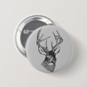  hertenkunst ronde button 5,7 cm (Voorkant /achterkant)