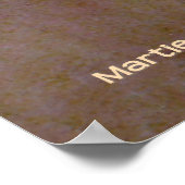 Hertenpaar in droog gras poster (Hoek)