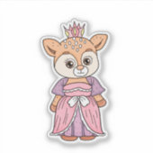 Hertenprinses Sticker (Voorkant)