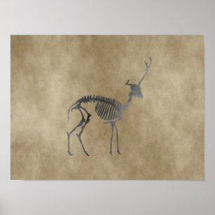 hertenskelet poster
